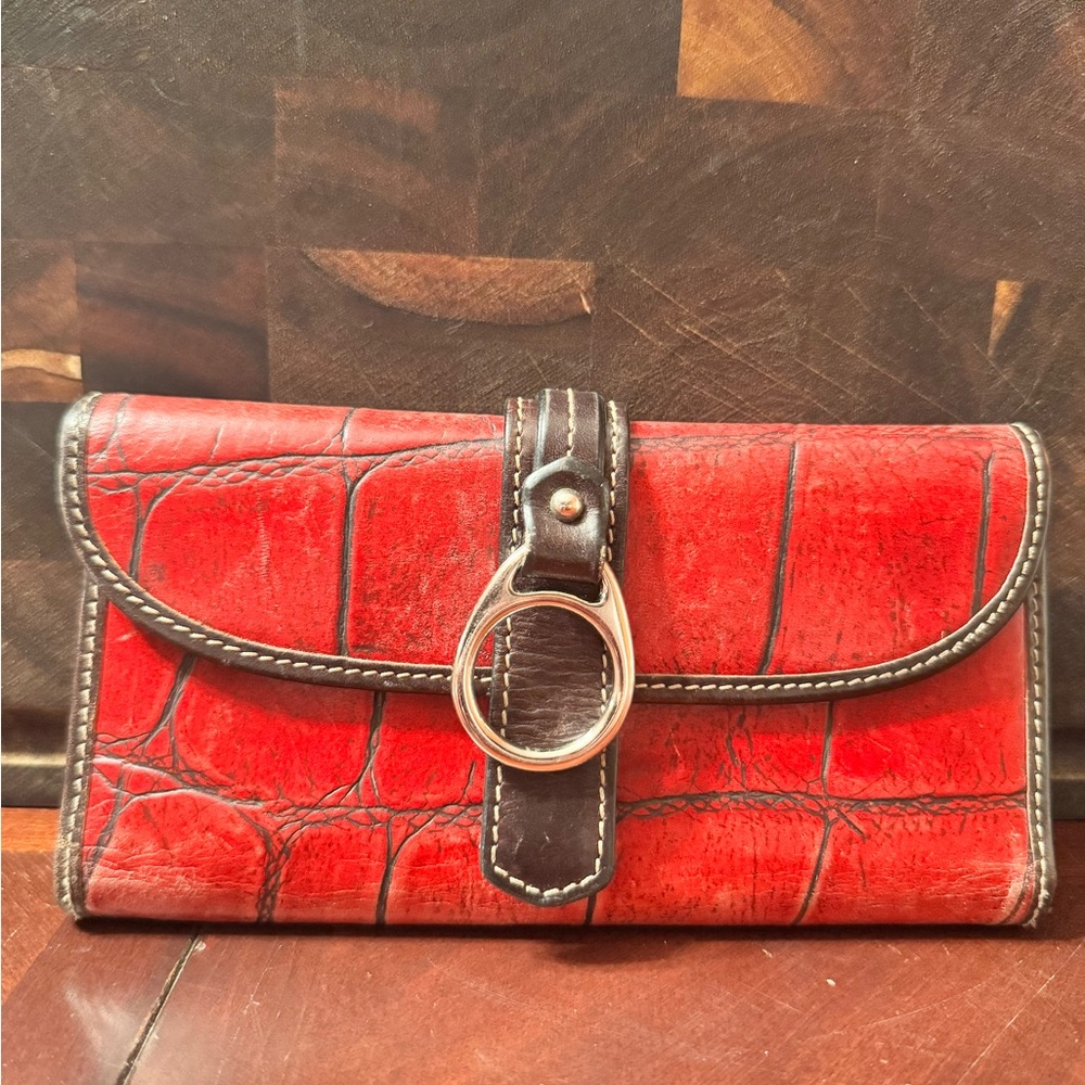 Red Leather Dooney & Bourke Wallet